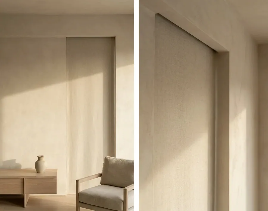 Concealed & recessed blinds fitted in a Woodhill home